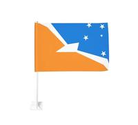 Drapeau Tierra Del Fuego pour voiture, extérieur, fenêtre, clip 30 x 45 cm, décoration de voiture double face
