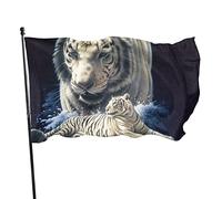 Drapeau tigre du Bengale, 0,9 x 1,5 m, léger pour décoration de jardin, porche, bannière en polyester résistant à la décoloration avec œillets en laiton