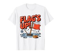Drapeau Tip Up Pêche sur Glace T-Shirt