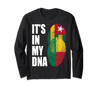 Drapeau Togolais et Bénin Mix Heritage DNA Manche Longue