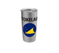 Drapeau Tokelau moderne Gobelet isotherme en acier inoxydable double paroi