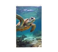 Drapeau tortue de mer 9,6 x 1,5 m Drapeau vertical double face pour jardin extérieur cour maison drapeau bannière bannière panneau décoration maison drapeaux de jardin pour accrocher au mur Poster