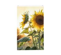 Drapeau tournesol 9,5 x 1,5 m - Drapeau de jardin vertical double face - Drapeau d'extérieur - Drapeau de fête amusant - Décoration de la maison - Drapeaux de jardin à suspendre au mur
