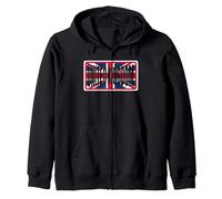 Drapeau Traditionnel Britannique Bleu/Rouge/Blanc fanatiques du Royaume-Uni Sweat à Capuche