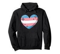 Drapeau Trans Pride - Cœur Mignon - LGBT Ally Sweat à Capuche