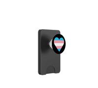 Drapeau transgenre en Forme de cœur PopSockets PopWallet pour MagSafe