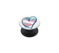 Drapeau Transgenre Pride Heart Subtil LGBTQ Trans Gay MTF FTM PopSockets PopGrip Adhésif