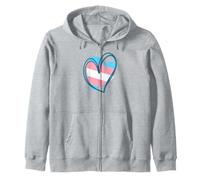 Drapeau Transgenre Pride Heart Subtil LGBTQ Trans Gay MTF FTM Sweat à Capuche