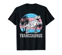 Drapeau Transgenre Pride Trans Dino Trex LGBTQ Transsaurus T-Shirt