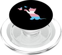 Drapeau transgenre Trans Pride FTM MTF pour Amoureux des Chats PopSockets PopGrip pour MagSafe