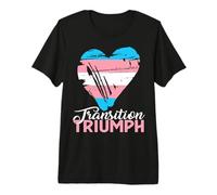 Drapeau transgenre Transition Triomph Trans Citation T-Shirt Haut de Gamme