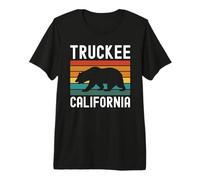 Drapeau Truckee California USA Vintage Cali Bear Tahoe 530 T-Shirt Haut de Gamme