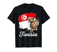 Drapeau Tunisie Camel Burst Fierté Nationale T-Shirt