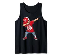 Drapeau Tunisie Dab Pose Cartoon Jeunesse Débardeur
