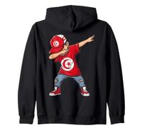 Drapeau Tunisie Dab Pose Cartoon Jeunesse Sweat à Capuche