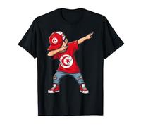 Drapeau Tunisie Dab Pose Cartoon Jeunesse T-Shirt
