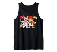 Drapeau Tunisie Inde Racines tunisiennes Fier Indien Débardeur