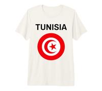 Drapeau Tunisie Moderne T-Shirt Haut de Gamme