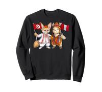 Drapeau Tunisie Pérou Racines tunisiennes Fier péruvien Sweatshirt