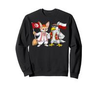 Drapeau Tunisie Pologne Racines tunisiennes Fier polonais Sweatshirt