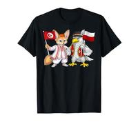 Drapeau Tunisie Pologne Racines tunisiennes Fier polonais T-Shirt
