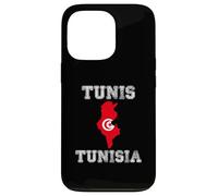 Drapeau Tunisie Vieilli Tunis Pride Coque pour iPhone 13 Pro