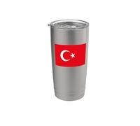 Drapeau turc de la Turquie Gobelet isotherme en acier inoxydable double paroi