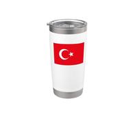 Drapeau turc de la Turquie Gobelet isotherme en acier inoxydable double paroi