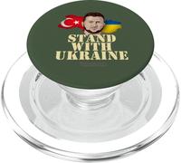 Drapeau Turc et ukrainien Selensky Stand avec l'Ukraine PopSockets PopGrip pour MagSafe
