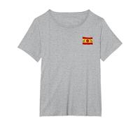 Drapeau TVK T-Shirt, Femme Grandes Tailles, Gris Chiné, 3X