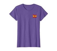 Drapeau TVK T-Shirt, Femme, Violet Chiné, XL