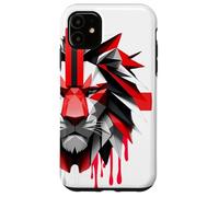 Drapeau UJ du Royaume-Uni St George Patriotism Lions Face Grande-Bretagne Coque pour iPhone 11