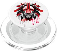 Drapeau UJ du Royaume-Uni St George Patriotism Lions Face Grande-Bretagne PopSockets PopGrip pour MagSafe