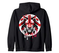 Drapeau UJ du Royaume-Uni St George Patriotism Lions Face Grande-Bretagne Sweat à Capuche