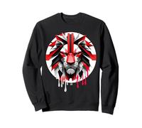 Drapeau UJ du Royaume-Uni St George Patriotism Lions Face Grande-Bretagne Sweatshirt