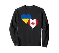 Drapeau Ukraine Canada Un Fier Canadien Ukrainien Expatrié Sweatshirt