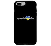 Drapeau Ukraine Heartbeat Support Ukrainian Pride Coque pour iPhone 7 Plus/8 Plus