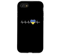 Drapeau Ukraine Heartbeat Support Ukrainian Pride Coque pour iPhone SE (2020) / 7/8