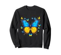 Drapeau Ukraine Motif Papillon Drapeau Ukraine Sweatshirt