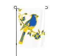 Drapeau ukrainien double face décoratif pour jardin et terrasse, résistant aux intempéries, 71 x 102 cm (28 x 40 pouces).