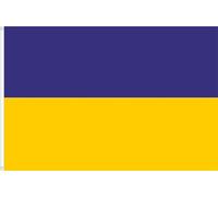 Drapeau ukrainien. Qualité satin premium 120 g/m². Grande taille 150 x 90 cm