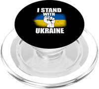 Drapeau ukrainien Vieilli I Stand with Ukraine Support Peace PopSockets PopGrip pour MagSafe