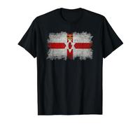 Drapeau Ulster de l'Irlande du Nord Style Grungy T-Shirt Graphique avec Valeur
