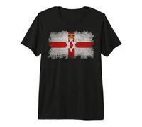 Drapeau Ulster de l'Irlande du Nord Style Grungy T-Shirt Haut de Gamme