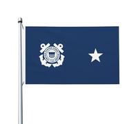 Drapeau Un Contre-Amiral De La Garde Côtière Des États-Unis (Moitié Inférieure) Durable Drapeau Jardin Double Face Bannière Pour Maison Pelouse D'Intérieur 3X5 Ft