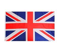 Drapeau Union Jack - 0,9 x 0,6 m - Lot de 1 - Drapeau de la Grande-Bretagne avec œillets - King's, VE Day, fêtes de rue, événements sportifs, décoration VE DAY COMMONWEALTH