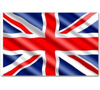 Drapeau Union Jack 76 cm x 50 cm Drapeau national de la Grande-Bretagne pour fête royale britannique Fête Pub Extérieur Jardin Bannière Décorations