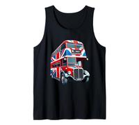 Drapeau Union Jack à Deux étages Motif Bus londonien Débardeur