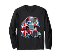 Drapeau Union Jack à Deux étages Motif Bus londonien Manche Longue