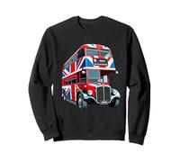 Drapeau Union Jack à Deux étages Motif Bus londonien Sweatshirt